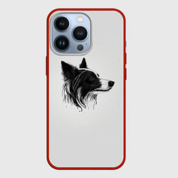 Чехол iPhone 13 Pro Арт бордер-колли