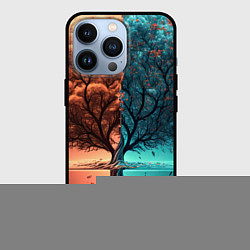 Чехол для iPhone 13 Pro Таинственное дерево в озере, цвет: 3D-черный