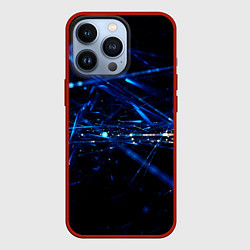Чехол для iPhone 13 Pro Стеклянная паутина - Midjourney, цвет: 3D-красный
