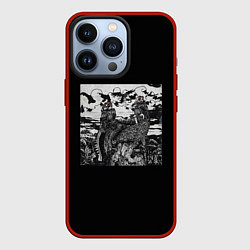 Чехол для iPhone 13 Pro Aikko - фикционализм, цвет: 3D-красный