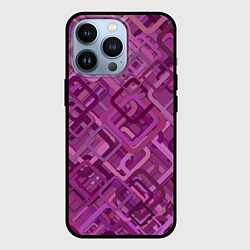 Чехол iPhone 13 Pro Фиолетовые диагонали