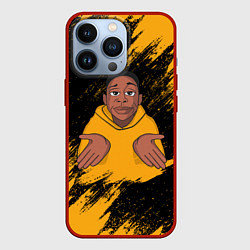 Чехол для iPhone 13 Pro Хаби Лейм - мем, цвет: 3D-красный