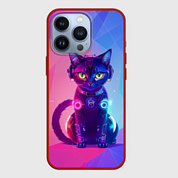 Чехол iPhone 13 Pro Кибер кошка