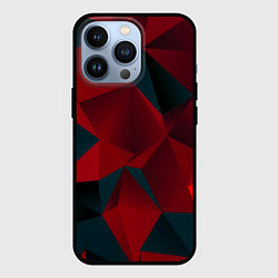 Чехол iPhone 13 Pro Битва кубов красный и черный