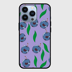 Чехол iPhone 13 Pro Листья и слива