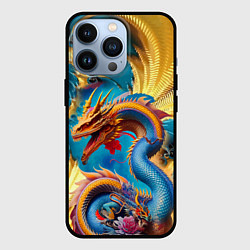 Чехол для iPhone 13 Pro Japanese dragon - tattoo - irezumi - art, цвет: 3D-черный