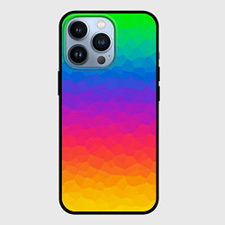 Чехол iPhone 13 Pro Радужный цвет полигонов