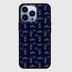 Чехол iPhone 13 Pro Bart pattern Eat my shorts