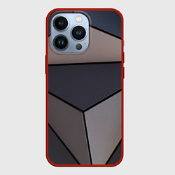 Чехол iPhone 13 Pro Тёмный треугольный паттерн