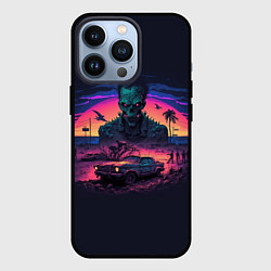 Чехол для iPhone 13 Pro Zombie Retrowave, цвет: 3D-черный