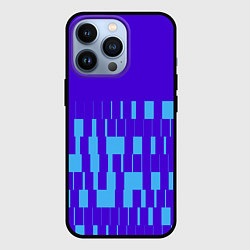 Чехол iPhone 13 Pro Паттерн в стиле модерн синий яркий