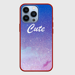 Чехол для iPhone 13 Pro Space Cute, цвет: 3D-красный