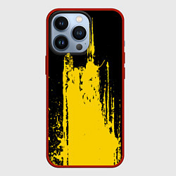 Чехол iPhone 13 Pro Фонтан бурлящей желтой краски
