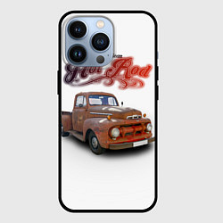 Чехол для iPhone 13 Pro Классический хот род на базе Ford F-1, цвет: 3D-черный