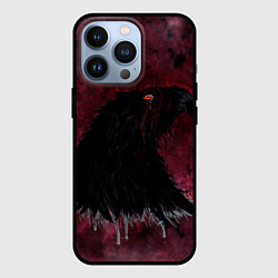 Чехол для iPhone 13 Pro Орёл с шрамом, цвет: 3D-черный
