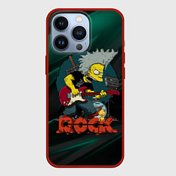 Чехол iPhone 13 Pro Rock music Simpsons