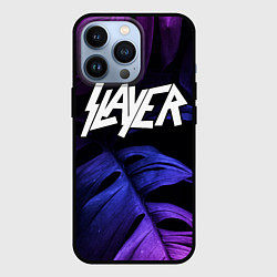 Чехол iPhone 13 Pro Slayer neon monstera