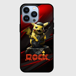 Чехол для iPhone 13 Pro Pikachu Rock style, цвет: 3D-черный