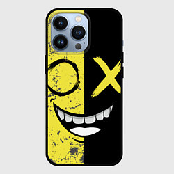 Чехол для iPhone 13 Pro Смайлик с улыбкой, цвет: 3D-черный
