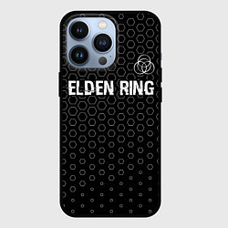 Чехол iPhone 13 Pro Elden Ring glitch на темном фоне: символ сверху