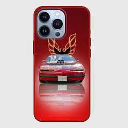 Чехол для iPhone 13 Pro Американский спорткар Pontiac Firebird, цвет: 3D-красный