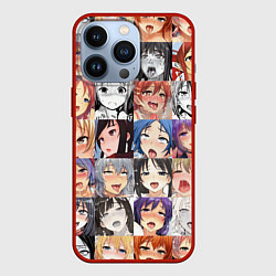 Чехол для iPhone 13 Pro Anime hentai ahegao manga, цвет: 3D-красный