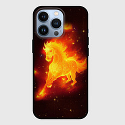 Чехол iPhone 13 Pro Огненный конь мчится