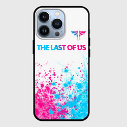 Чехол iPhone 13 Pro The Last Of Us neon gradient style: символ сверху