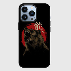 Чехол для iPhone 13 Pro Japanese bear, цвет: 3D-черный