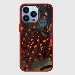 Чехол iPhone 13 Pro Deep Rock Galactic Скаут верхом на монстре