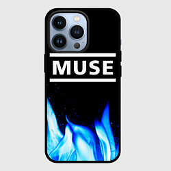 Чехол для iPhone 13 Pro Muse blue fire, цвет: 3D-черный