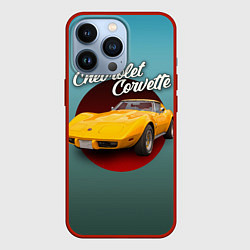 Чехол iPhone 13 Pro Классический спорткар Chevrolet Corvette Stingray