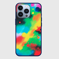 Чехол для iPhone 13 Pro Абстракция Карандашом, цвет: 3D-тёмно-синий