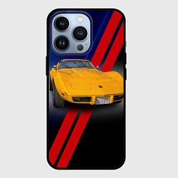 Чехол iPhone 13 Pro Классический спорткар Chevrolet Corvette Stingray