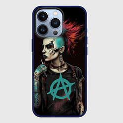 Чехол iPhone 13 Pro Анархия девушка панк