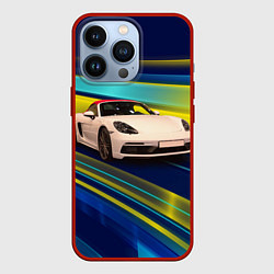 Чехол для iPhone 13 Pro Спортивная немецкая машина Porsche 911, цвет: 3D-красный