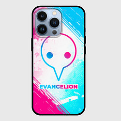 Чехол iPhone 13 Pro Evangelion neon gradient style