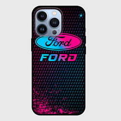 Чехол iPhone 13 Pro Ford - neon gradient