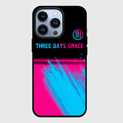 Чехол iPhone 13 Pro Three Days Grace - neon gradient: символ сверху