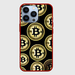 Чехол iPhone 13 Pro Монеты биткоина