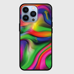 Чехол для iPhone 13 Pro Bright colors, цвет: 3D-черный