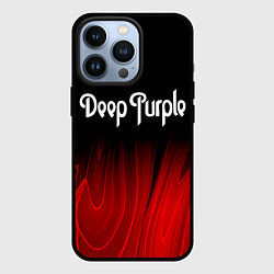 Чехол для iPhone 13 Pro Deep Purple red plasma, цвет: 3D-черный