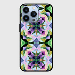 Чехол iPhone 13 Pro Разноцветная мраморная мозаика