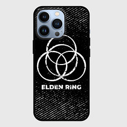 Чехол iPhone 13 Pro Elden Ring с потертостями на темном фоне