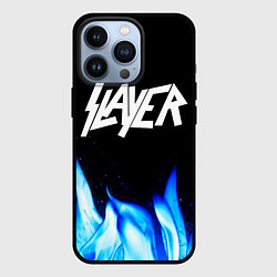 Чехол iPhone 13 Pro Slayer blue fire