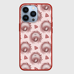 Чехол iPhone 13 Pro Абстрактный цветок и трилистник