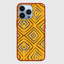 Чехол iPhone 13 Pro Золотистый паттерн