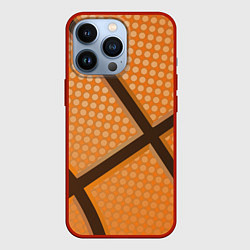 Чехол для iPhone 13 Pro Basket ball style, цвет: 3D-красный