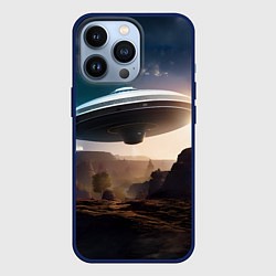 Чехол iPhone 13 Pro НЛО над горами