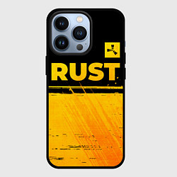 Чехол iPhone 13 Pro Rust - gold gradient: символ сверху